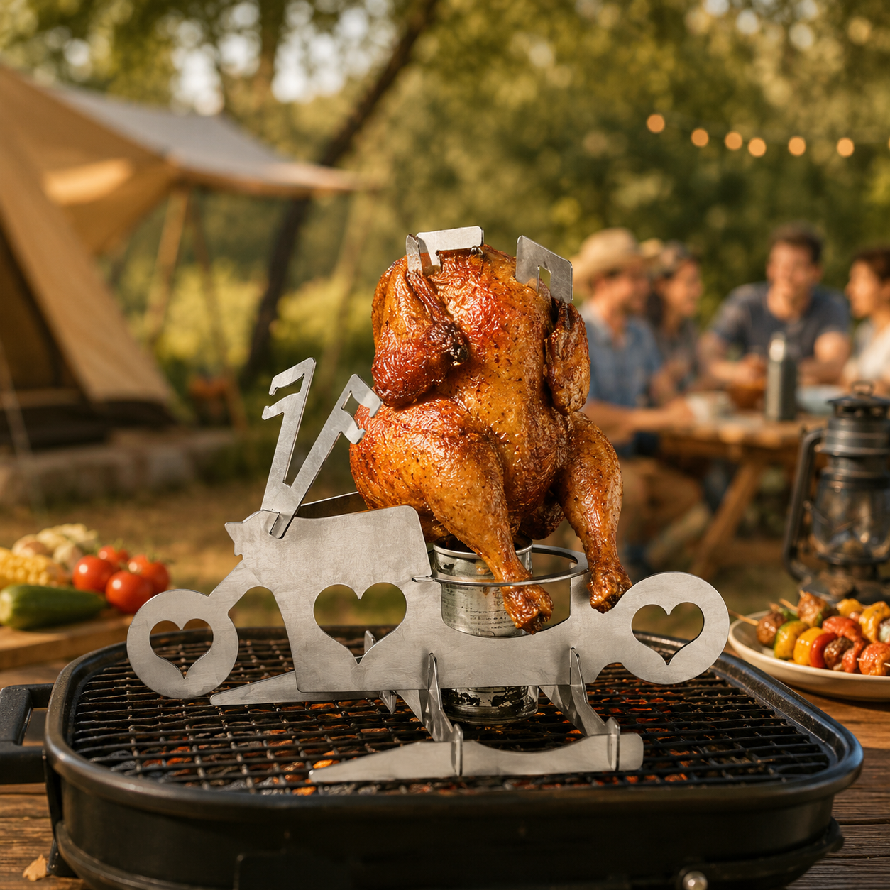 Motorcycle Chicken Roaster Rack