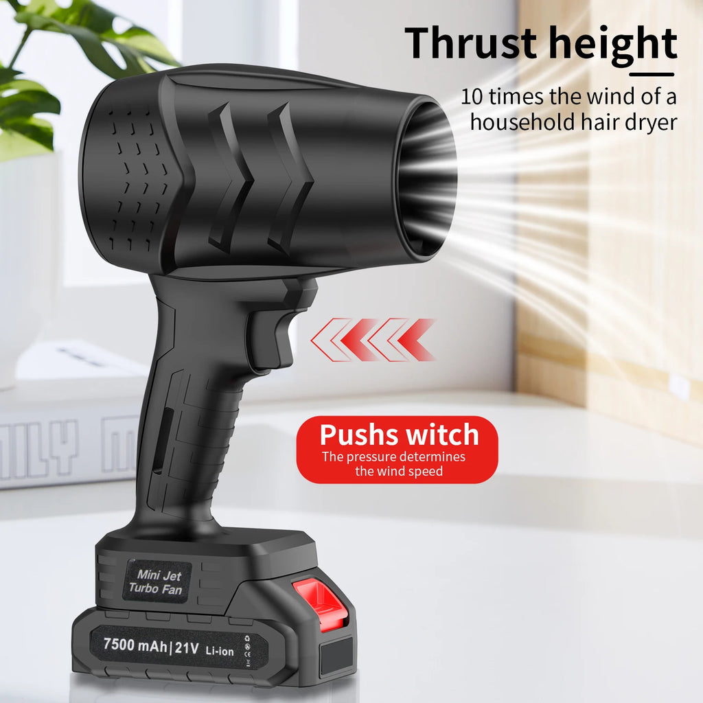 Cordless Mini Jet Turbo Fan 💨⚡