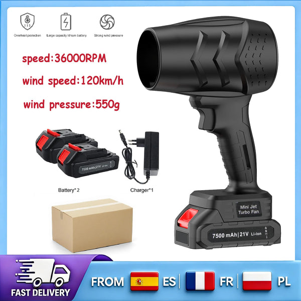 Cordless Mini Jet Turbo Fan 💨⚡
