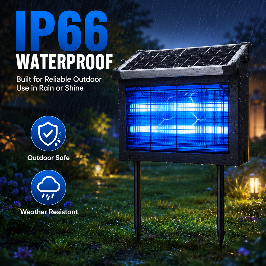 Solar Bug Zapper – Outdoor Mosquito Killer Light 🌙⚡