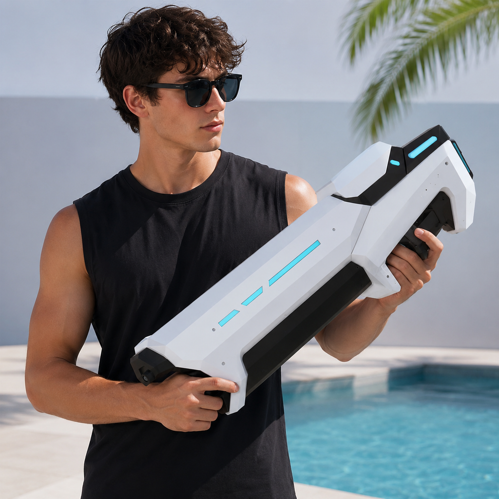 Rechargeable Long-Range Water Gun 💦⚡