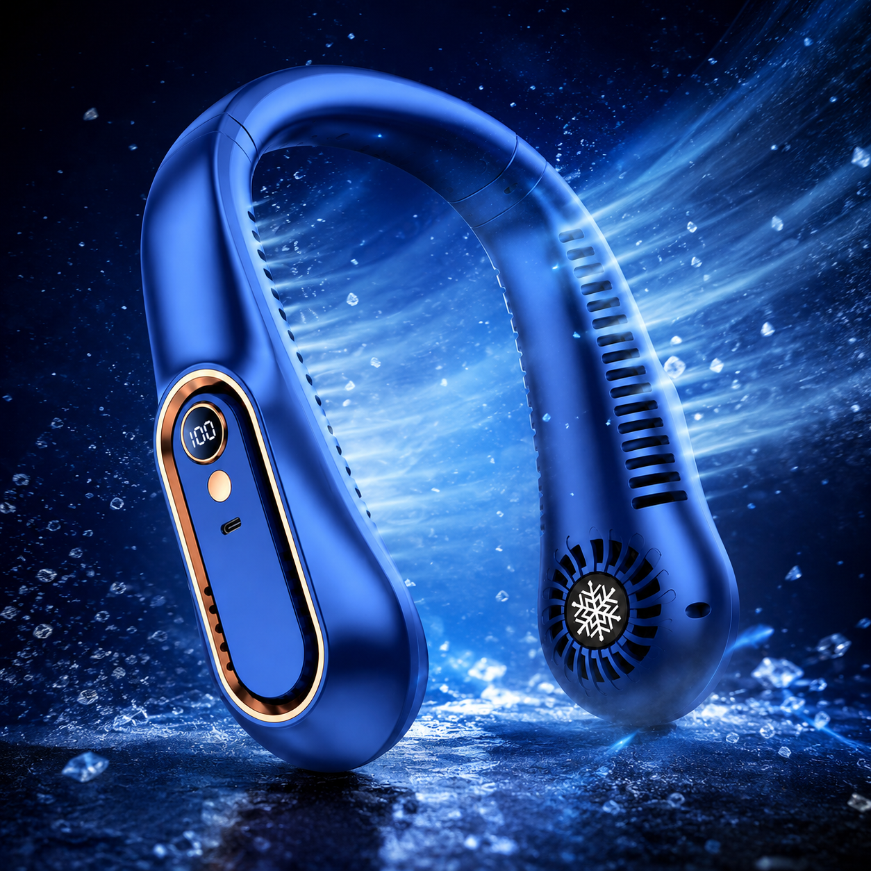 Rechargeable Neck Fan – Stay Cool Wherever You Go ❄️💨