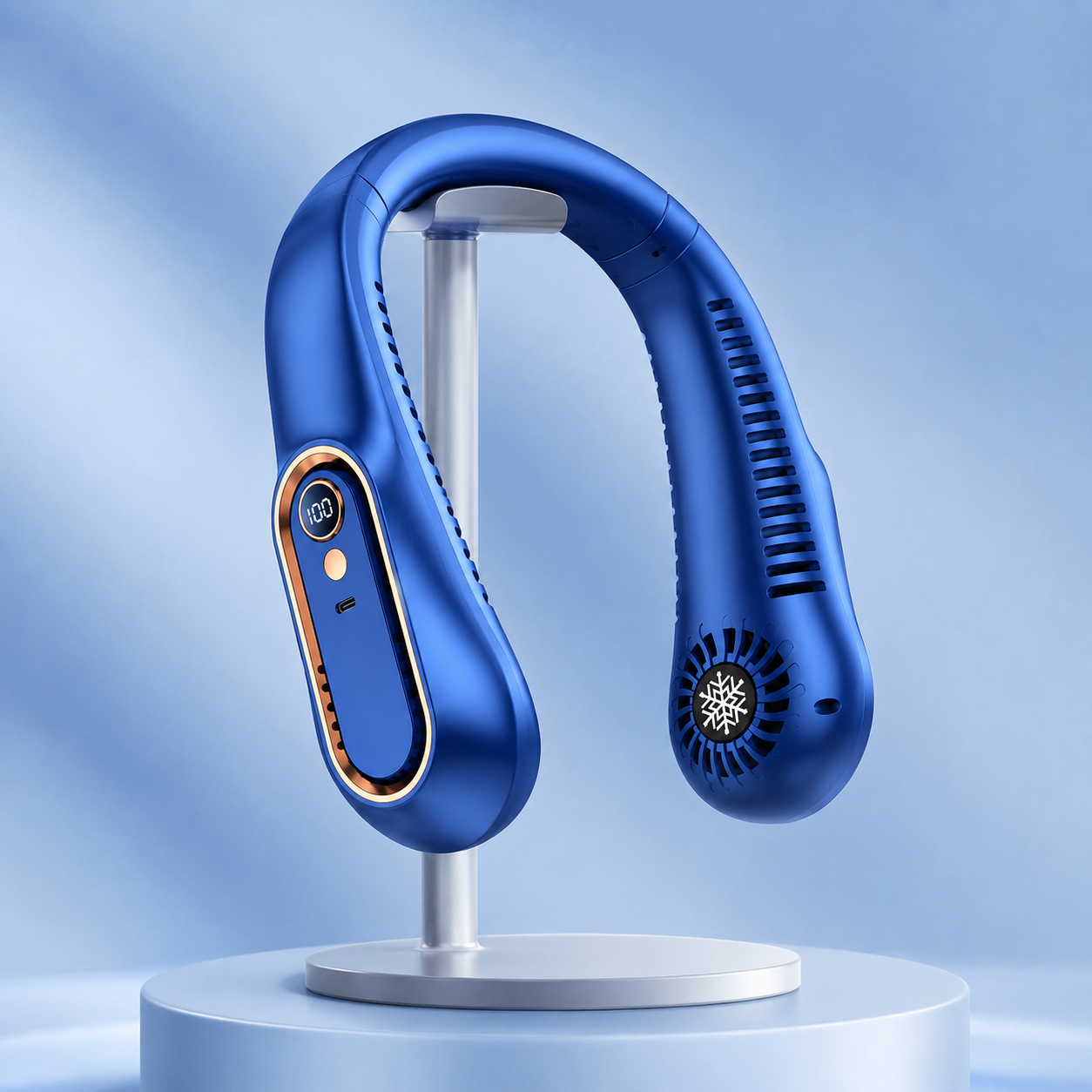 Rechargeable Neck Fan – Stay Cool Wherever You Go ❄️💨