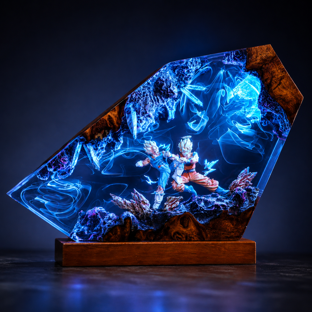 Goku & Vegeta Epoxy Resin LED Night Light ⚡🔥 Secondary image