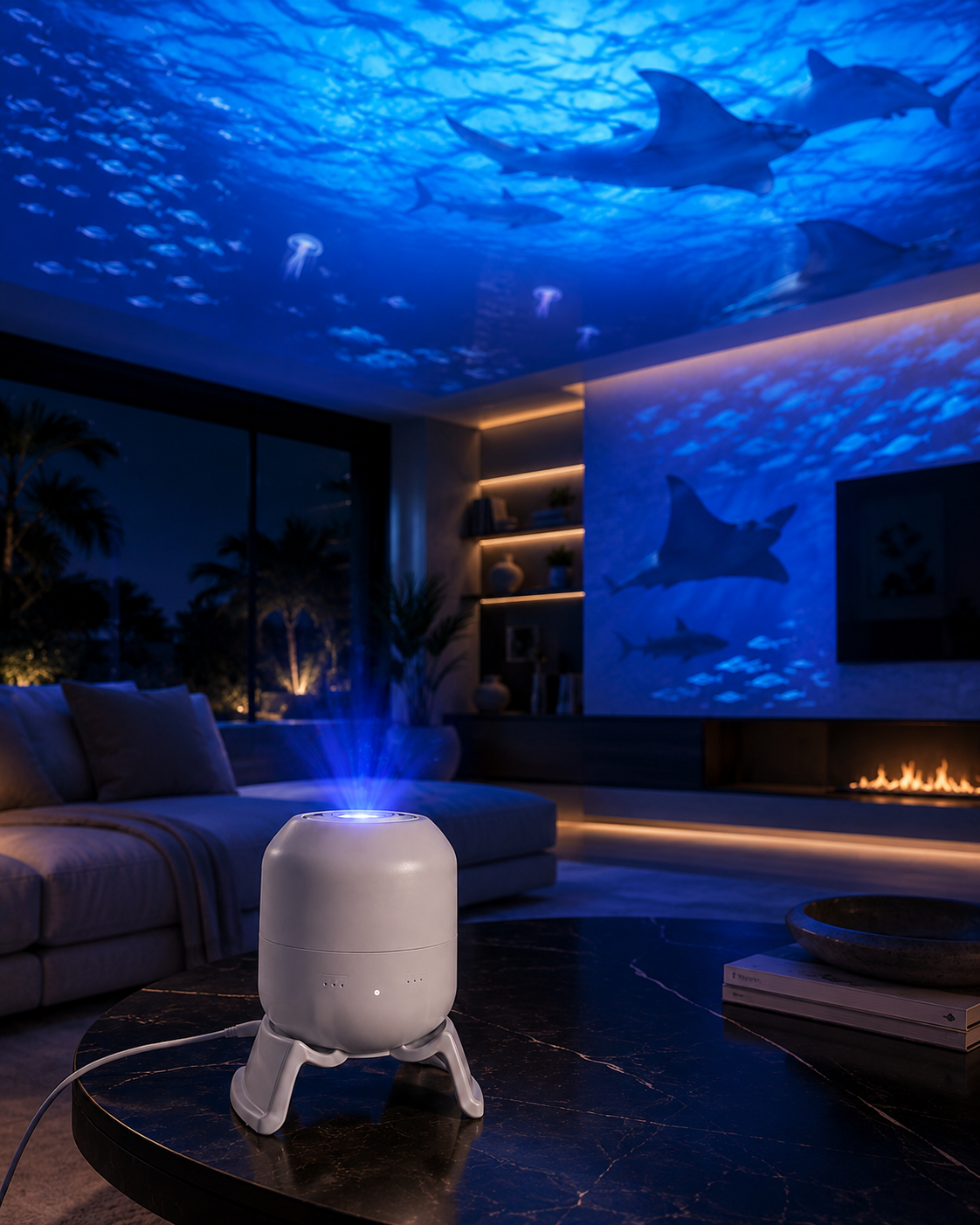 🌙 Immersive Ocean Projector✨