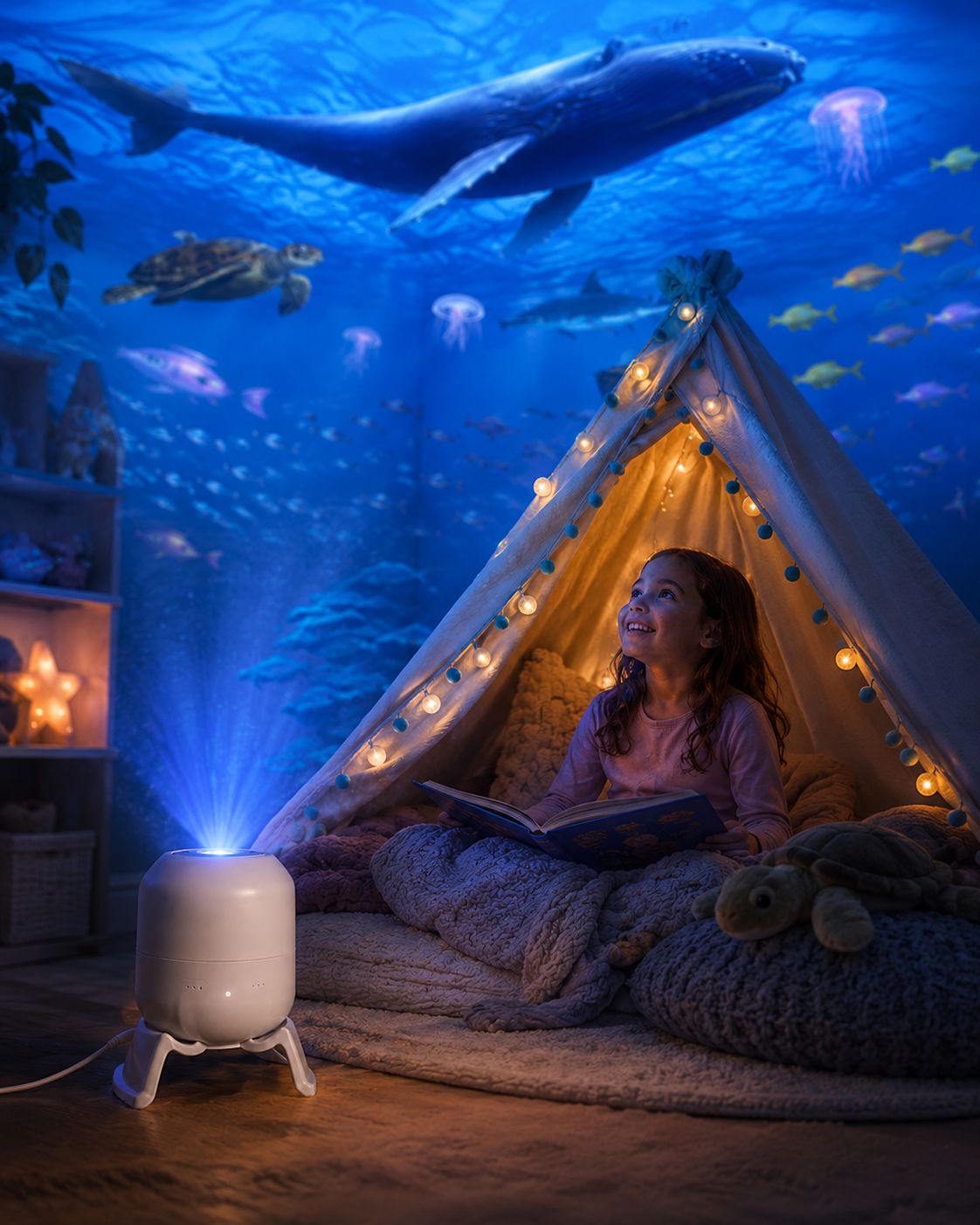 🌙 Immersive Ocean Projector✨