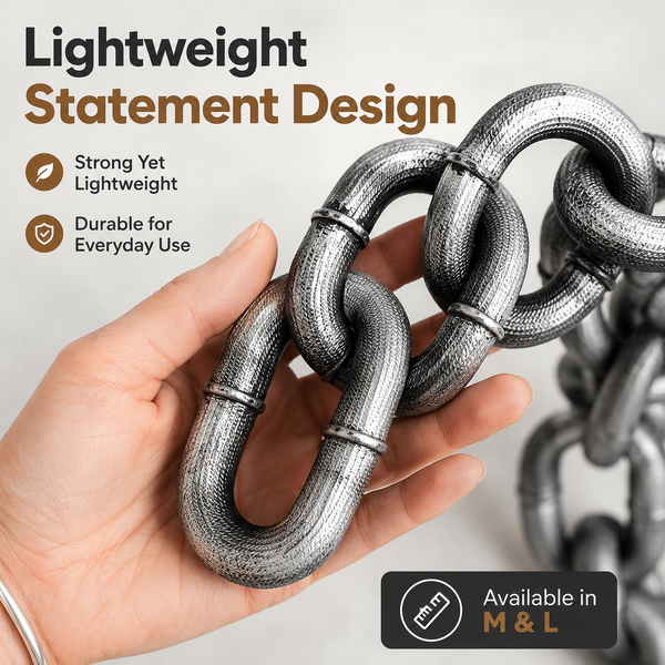 Chunky Iron-Style Dog Leash 🐶⛓️✨