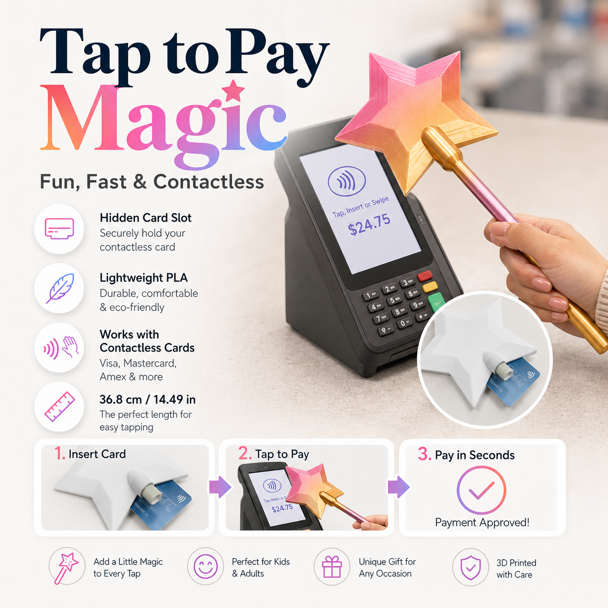 Tap-to-Pay Magic Wand ✨💳