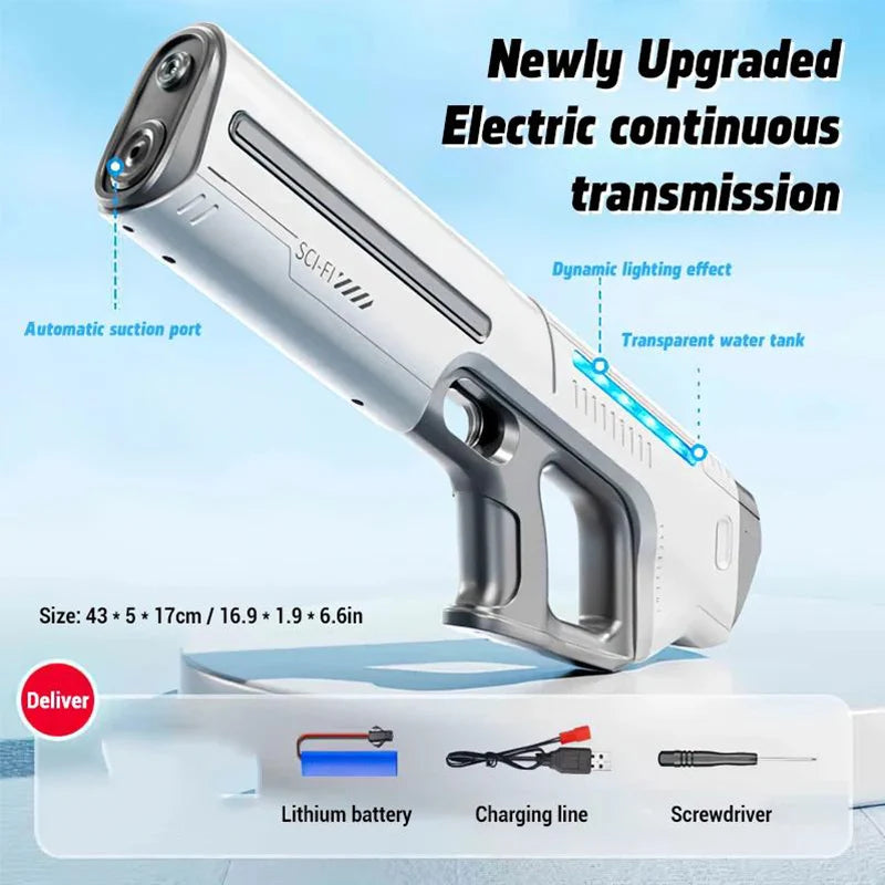 Rechargeable Long-Range Water Gun 💦⚡