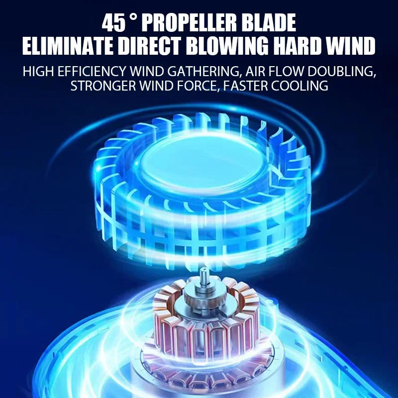Rechargeable Neck Fan – Stay Cool Wherever You Go ❄️💨
