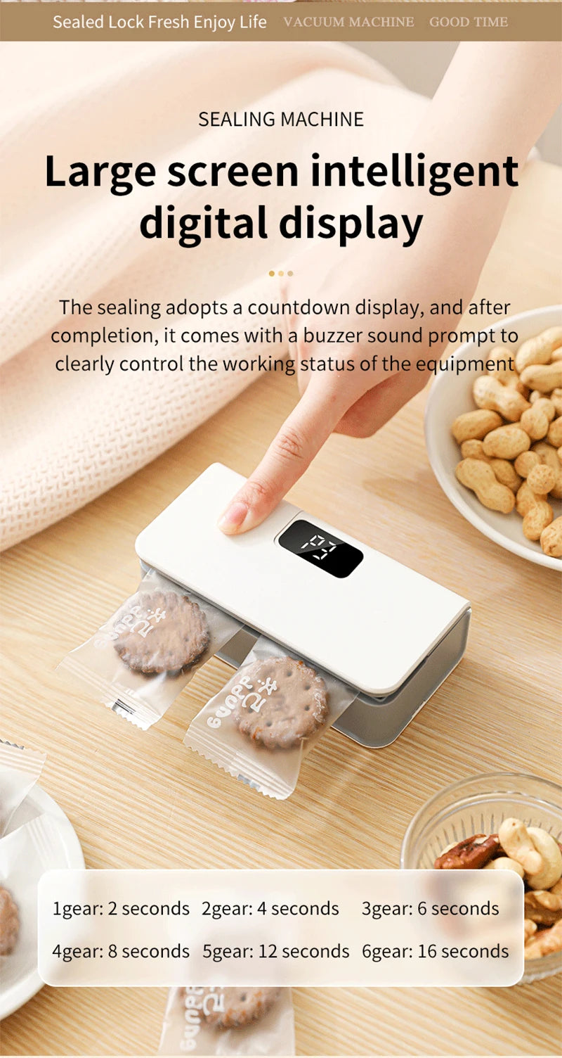 Mini Bag Sealer & Cutter for Snacks 🍪