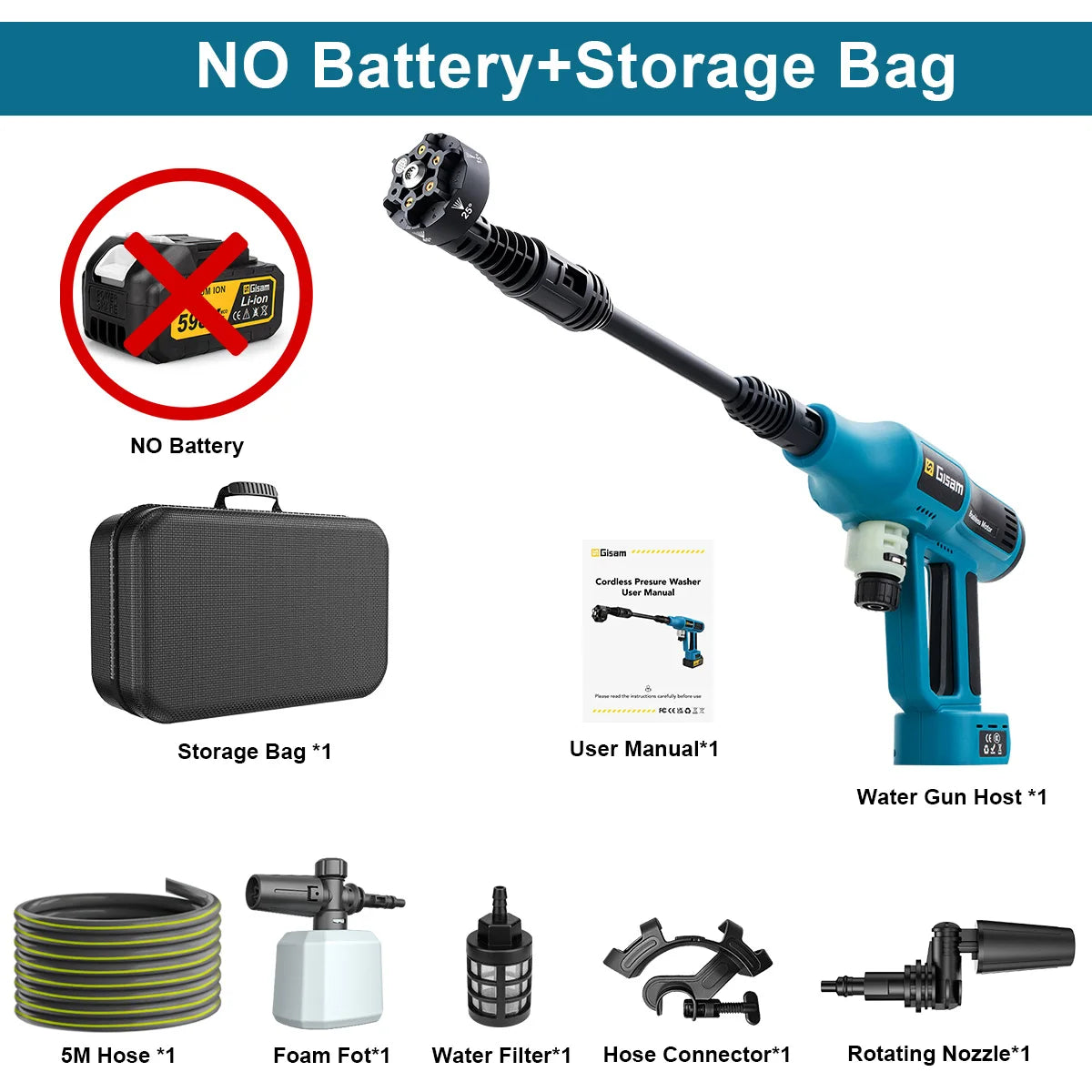 Cordless Brushless High-Pressure Washer 💦🚗