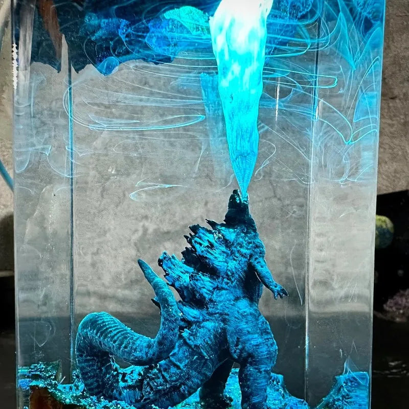 Godzilla Atomic Breath Resin Lamp 🦖