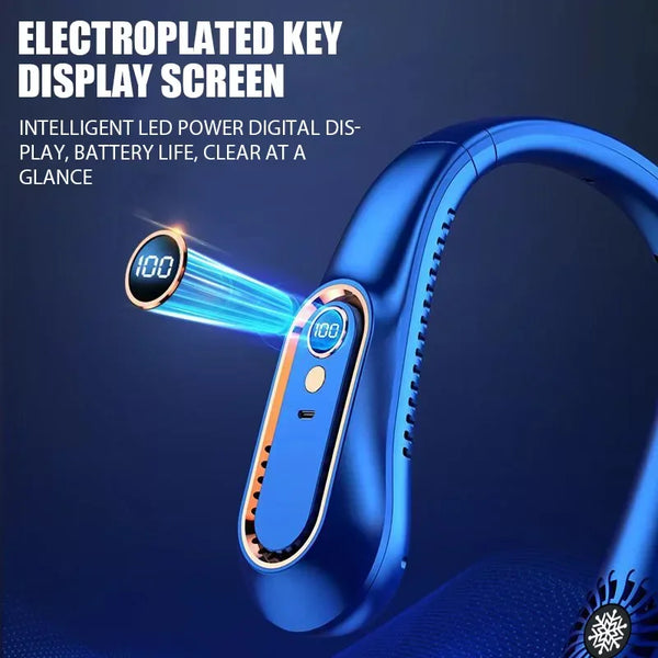 Rechargeable Neck Fan – Stay Cool Wherever You Go ❄️💨