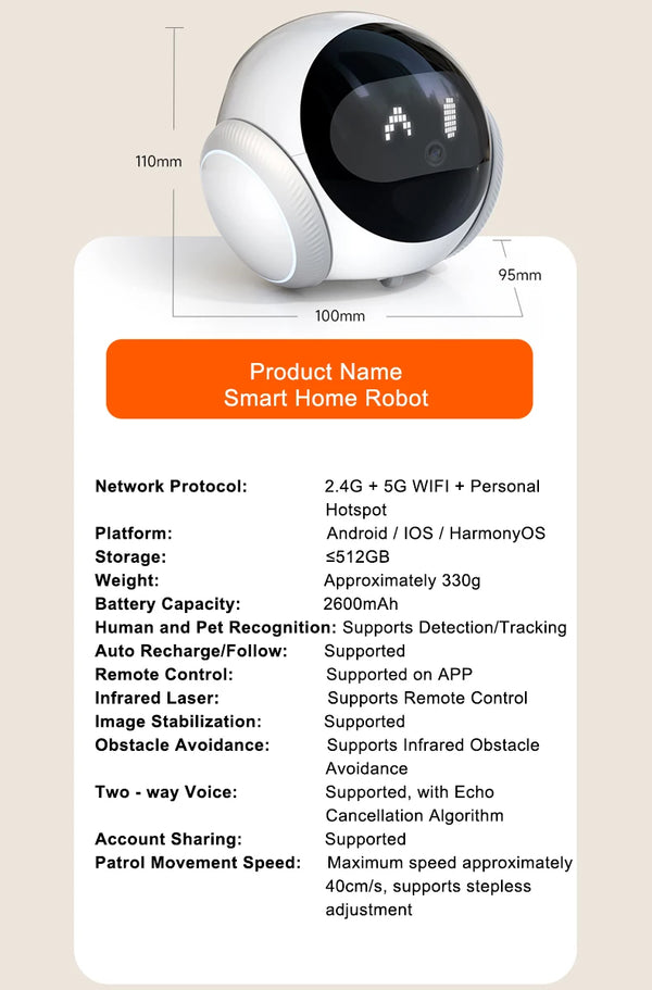 Smart Robot Camera – Girl/Boyfriend Companion 🏠🤖