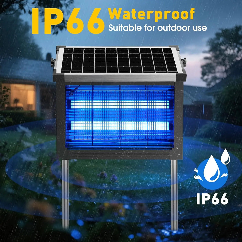 Solar Bug Zapper – Outdoor Mosquito Killer Light 🌙⚡