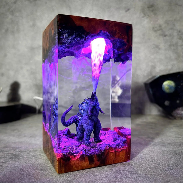 Godzilla Atomic Breath Resin Lamp 🦖
