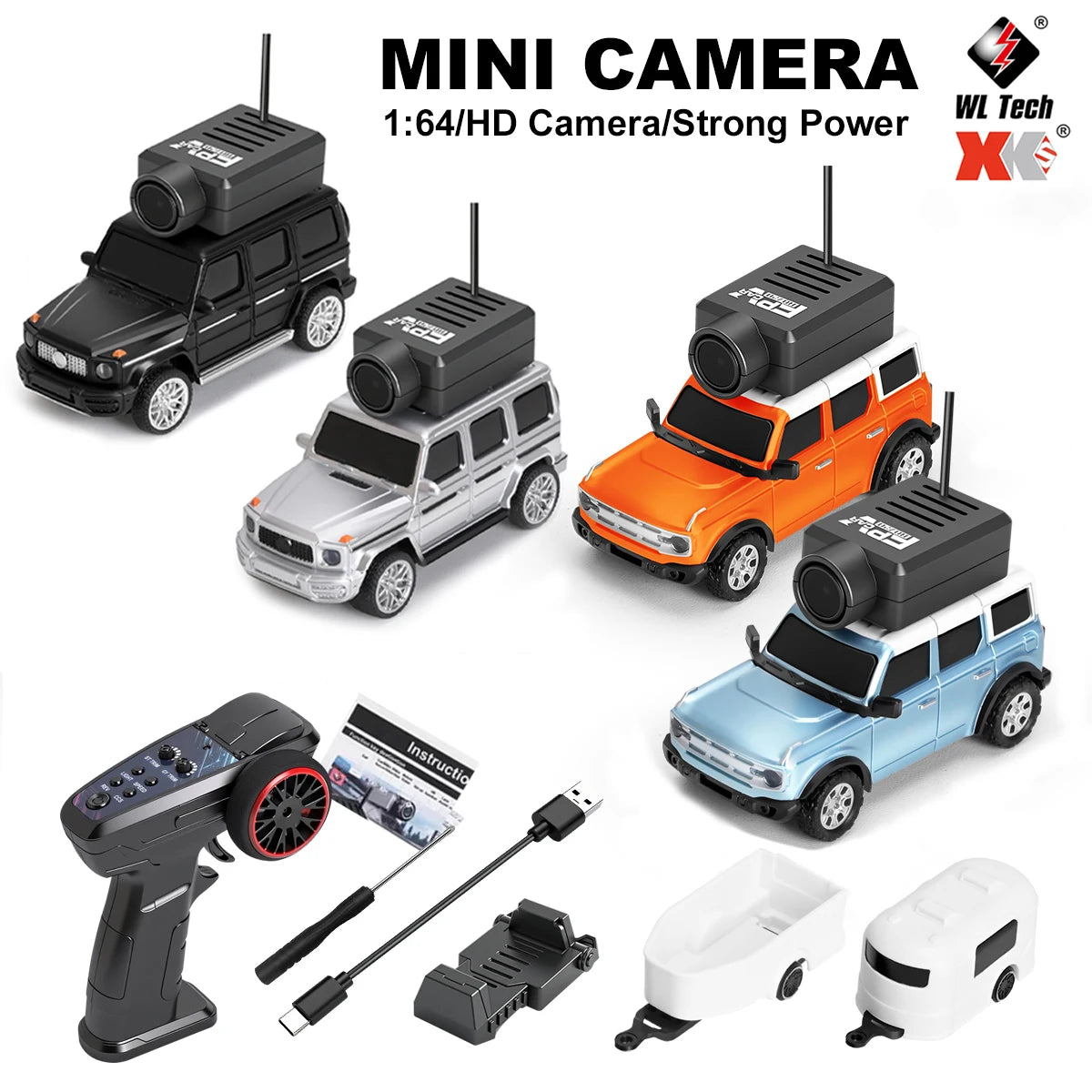 Mini RC Camera Car – Drive, Explore & Record in Real Time 🚗📸