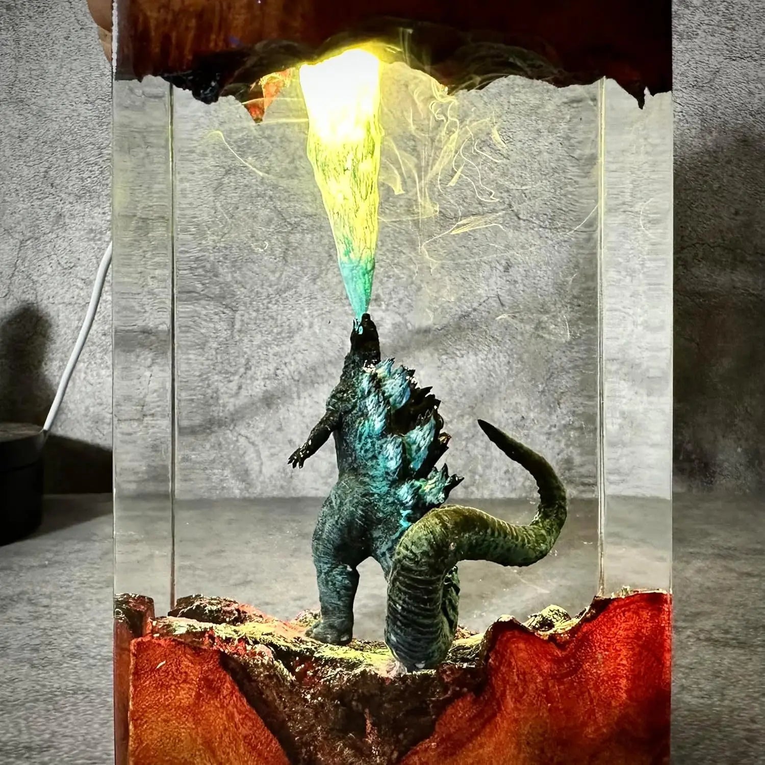 Godzilla Atomic Breath Resin Lamp 🦖