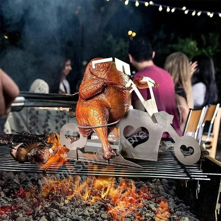 Motorcycle Chicken Roaster Rack