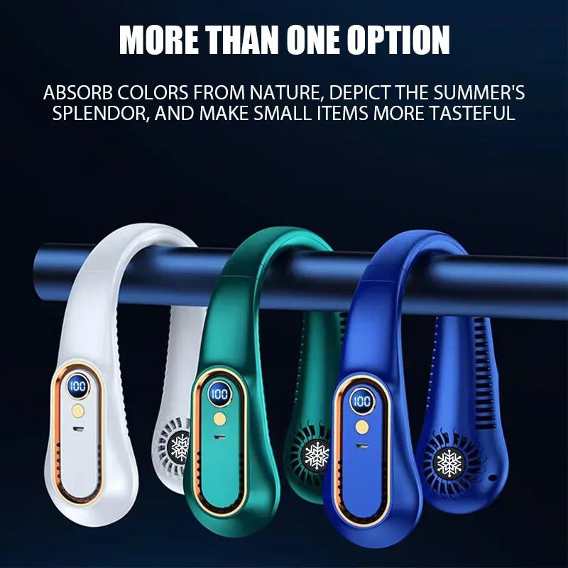 Rechargeable Neck Fan – Stay Cool Wherever You Go ❄️💨