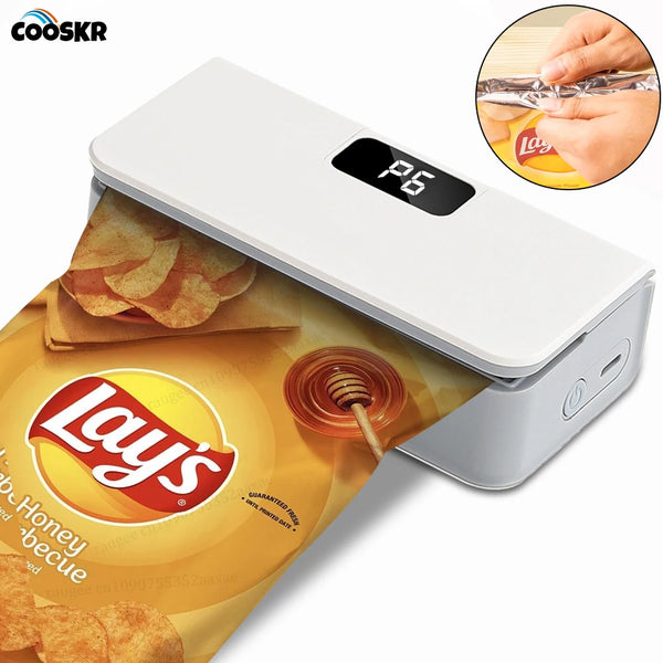 Mini Bag Sealer & Cutter for Snacks 🍪