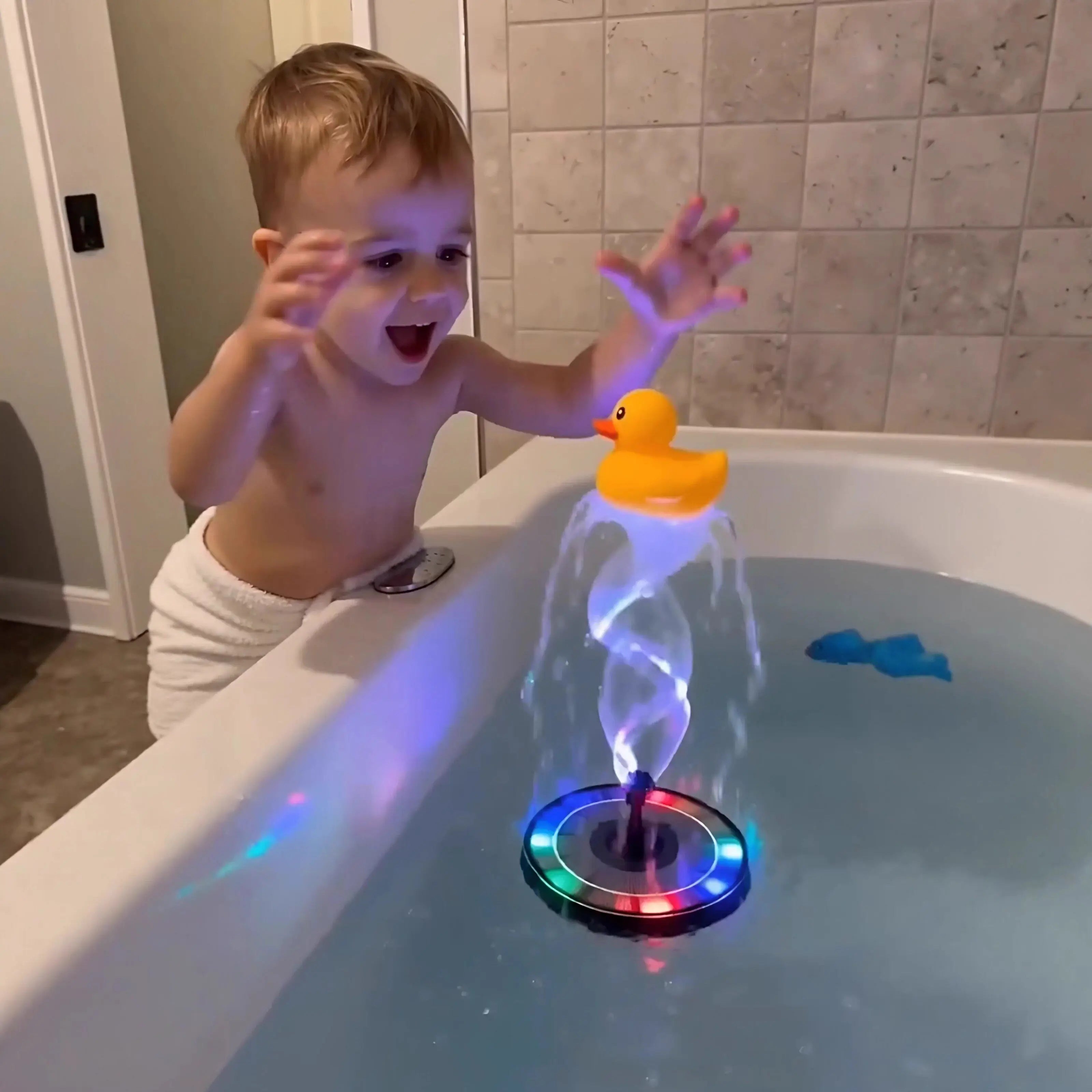 Powerful LED Bath Rainbow Fountain🌈💦