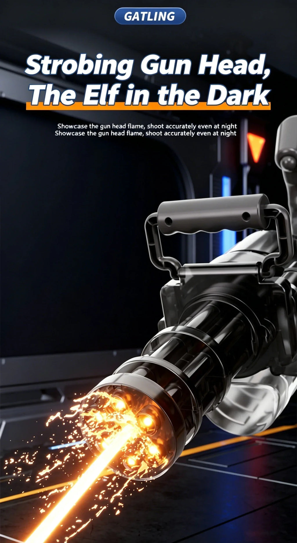Rechargeable Electric Gatling Water Blaster 💦⚡