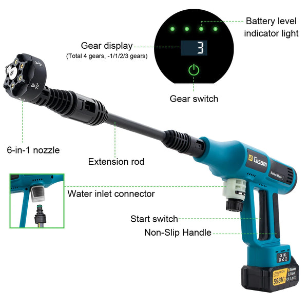 Cordless Brushless High-Pressure Washer 💦🚗