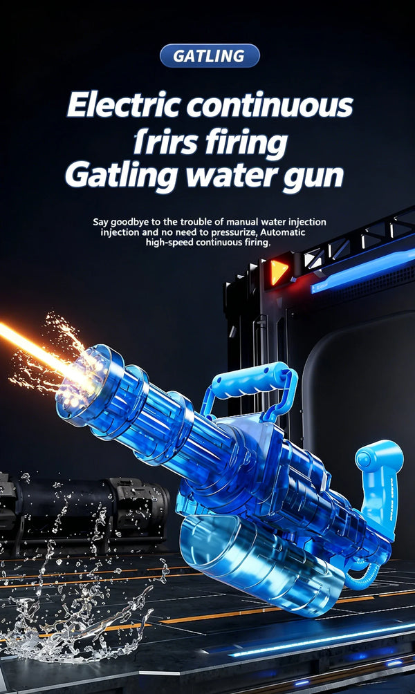Rechargeable Electric Gatling Water Blaster 💦⚡
