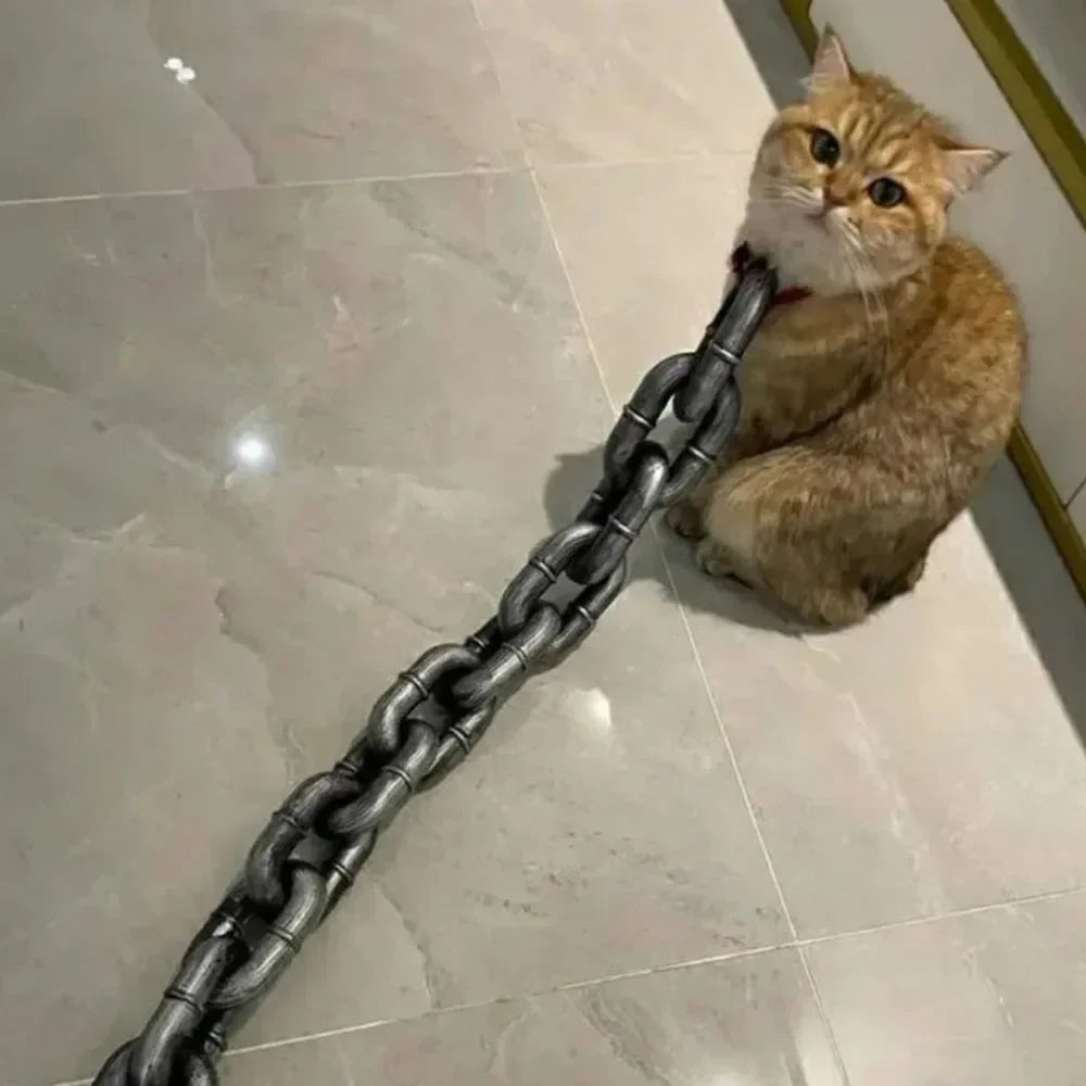 Chunky Iron-Style Dog Leash 🐶⛓️✨