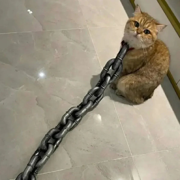 Chunky Iron-Style Dog Leash 🐶⛓️✨