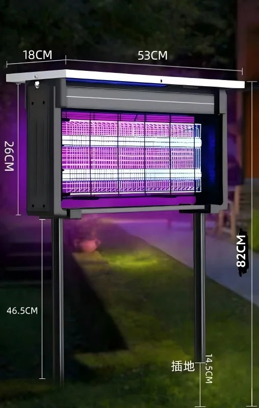 Solar Bug Zapper – Outdoor Mosquito Killer Light 🌙⚡