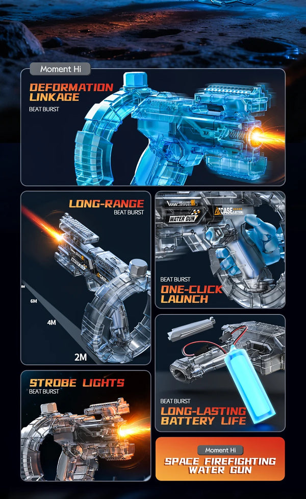 Rechargeable Rapid-Fire Water Gun 💦⚡