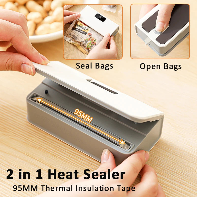 Mini Bag Sealer & Cutter for Snacks 🍪