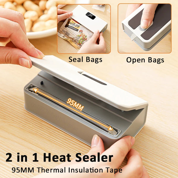 Mini Bag Sealer & Cutter for Snacks 🍪