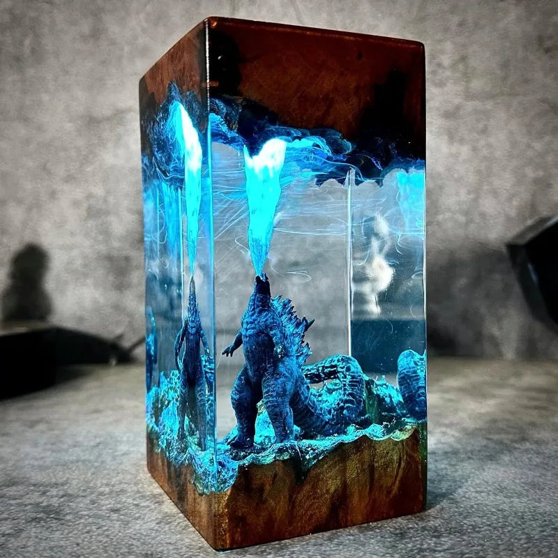 Godzilla Atomic Breath Resin Lamp 🦖 Secondary image