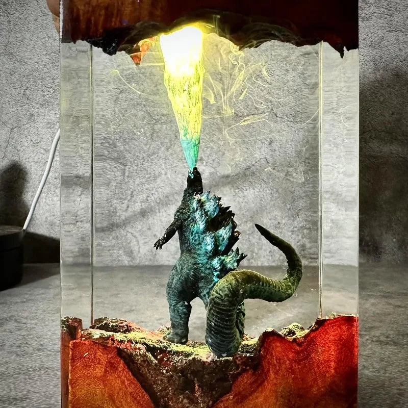 Godzilla Atomic Breath Resin Lamp 🦖