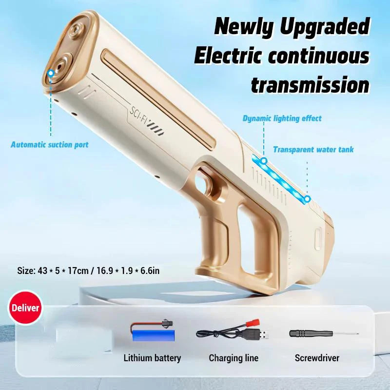 Rechargeable Long-Range Water Gun 💦⚡