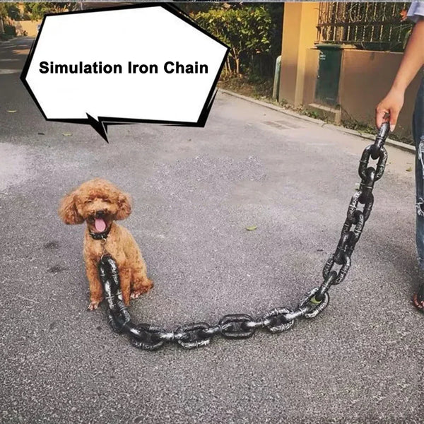 Chunky Iron-Style Dog Leash 🐶⛓️✨
