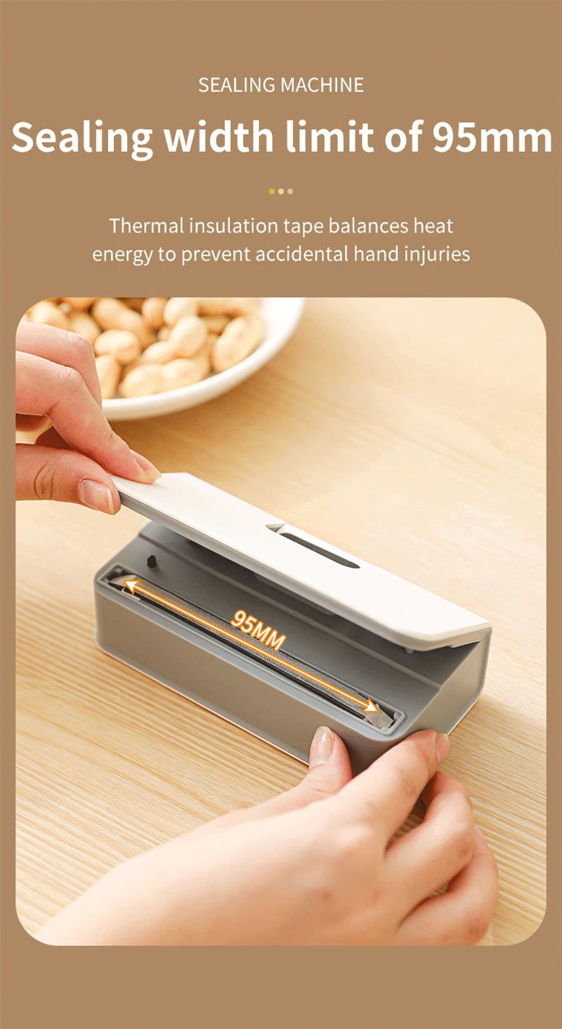 Mini Bag Sealer & Cutter for Snacks 🍪