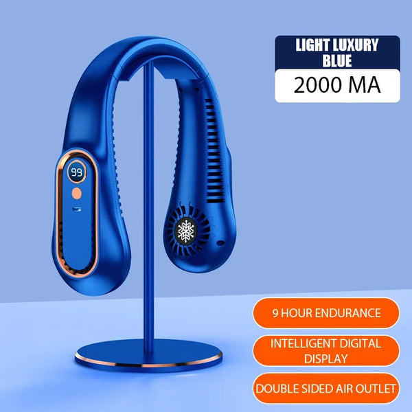 Rechargeable Neck Fan – Stay Cool Wherever You Go ❄️💨