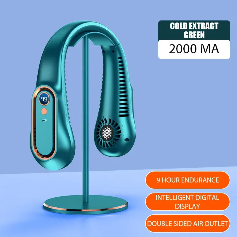 Rechargeable Neck Fan – Stay Cool Wherever You Go ❄️💨