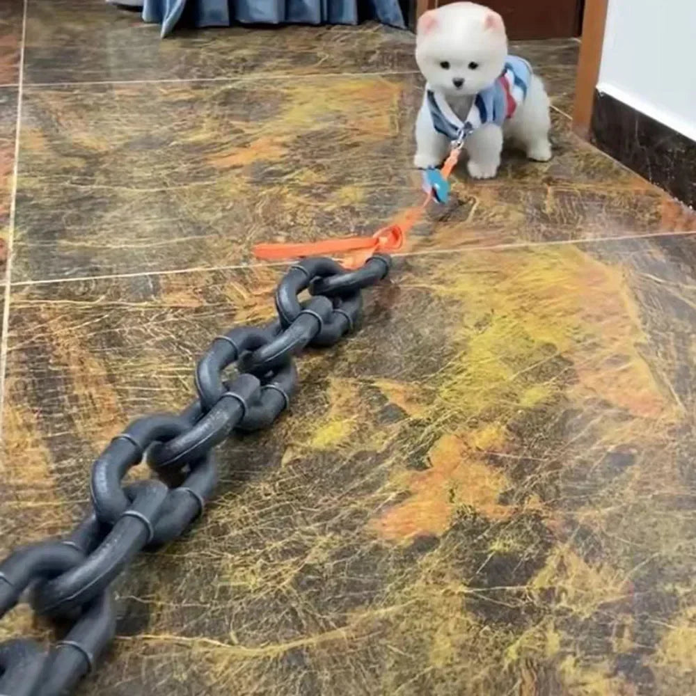 Chunky Iron-Style Dog Leash 🐶⛓️✨