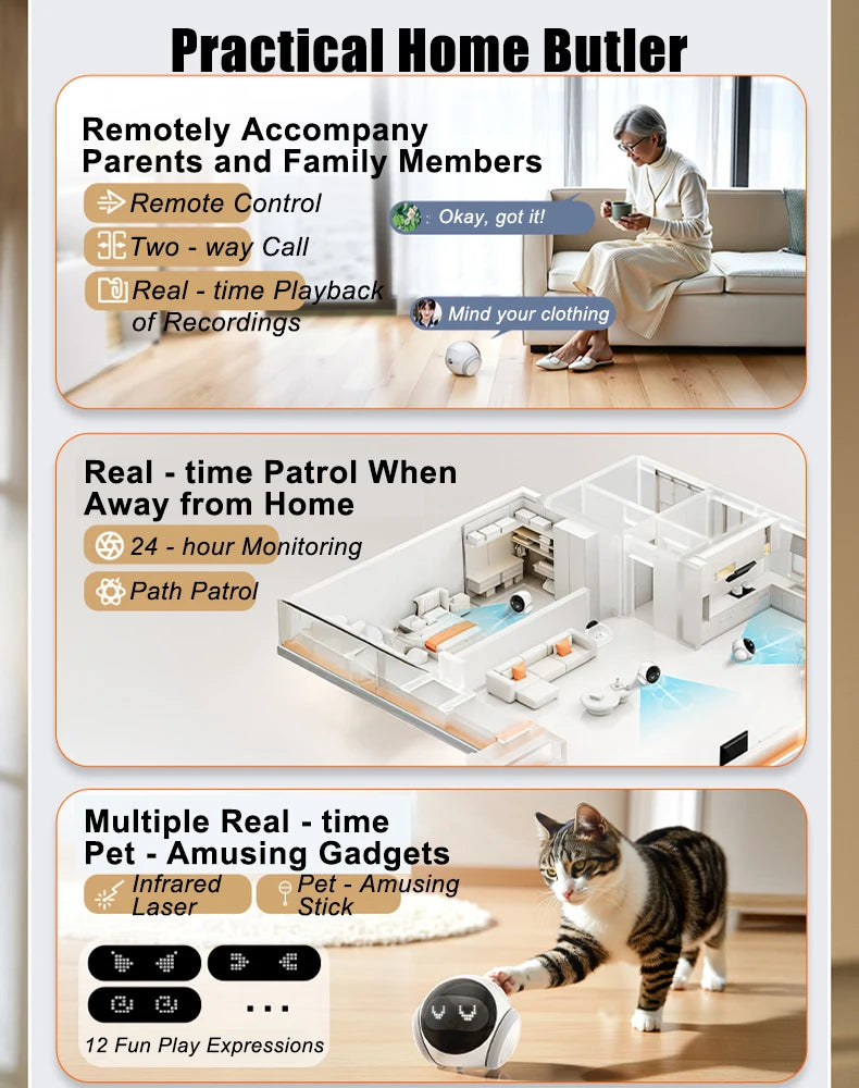 Smart Robot Camera – Girl/Boyfriend Companion 🏠🤖