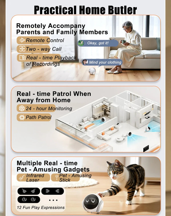 Smart Robot Camera – Girl/Boyfriend Companion 🏠🤖