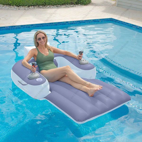 Motorized Inflatable Pool Lounge Chair 🏖️💦