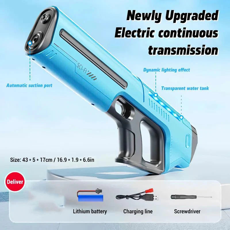 Rechargeable Long-Range Water Gun 💦⚡