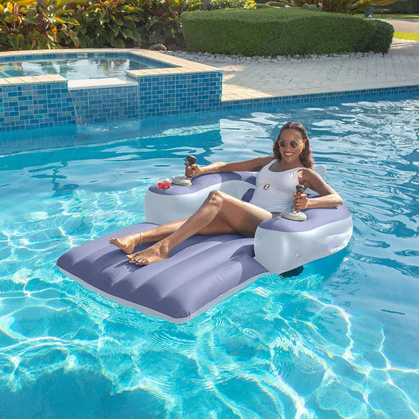 Motorized Inflatable Pool Lounge Chair 🏖️💦