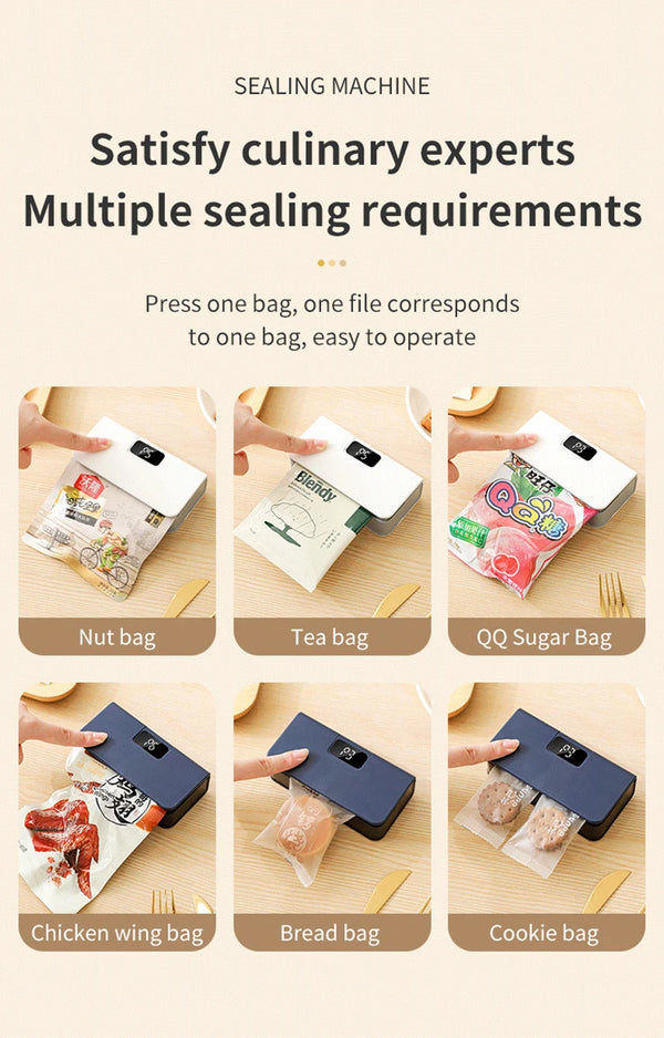 Mini Bag Sealer & Cutter for Snacks 🍪